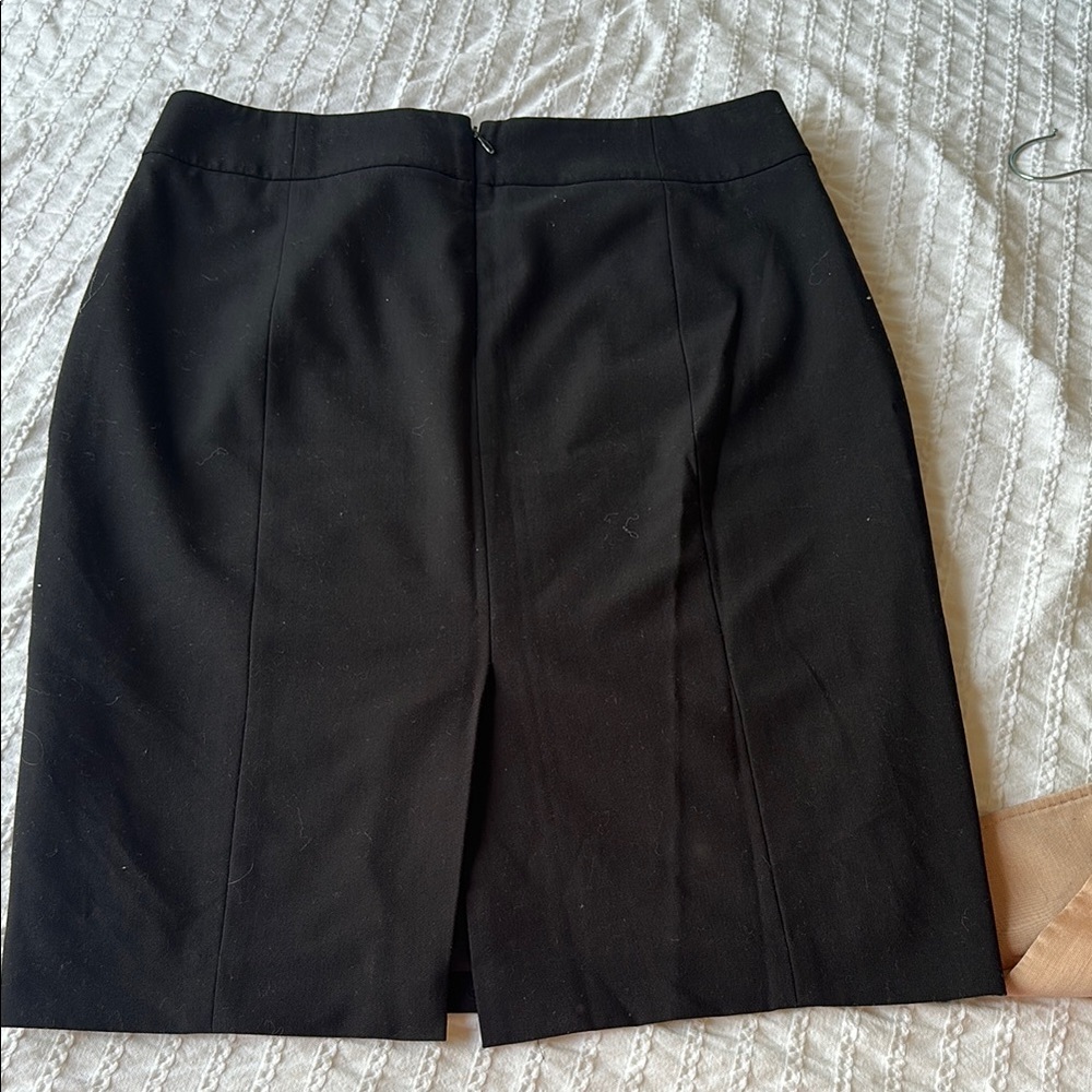 Calvin Klein Black Pencil Skirt Knee-Length Work